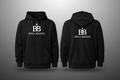 Black hoodie with 'Bible Birdies' logo on front and back
