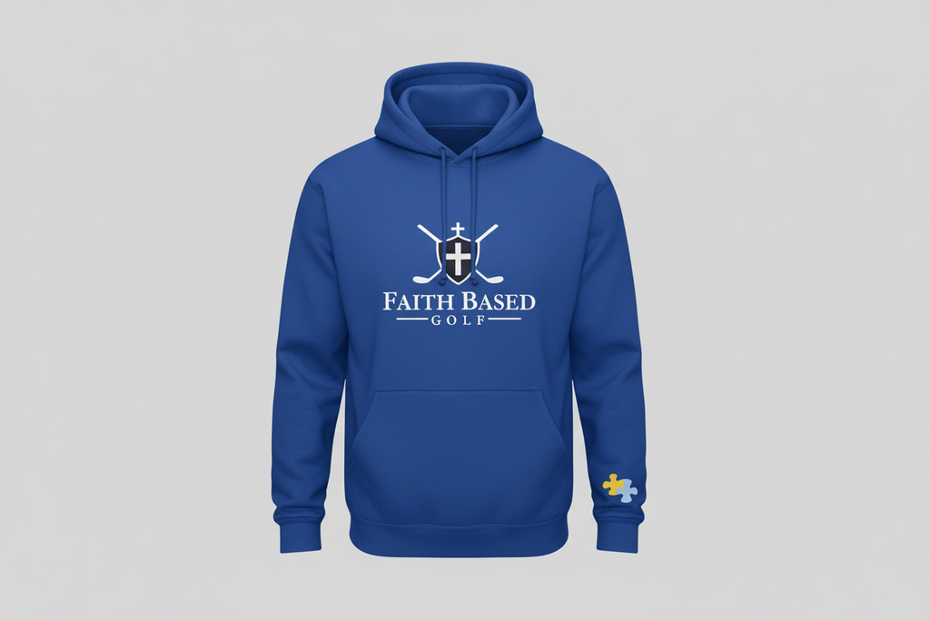 Autism Awareness Faith Based Golf Hoodie