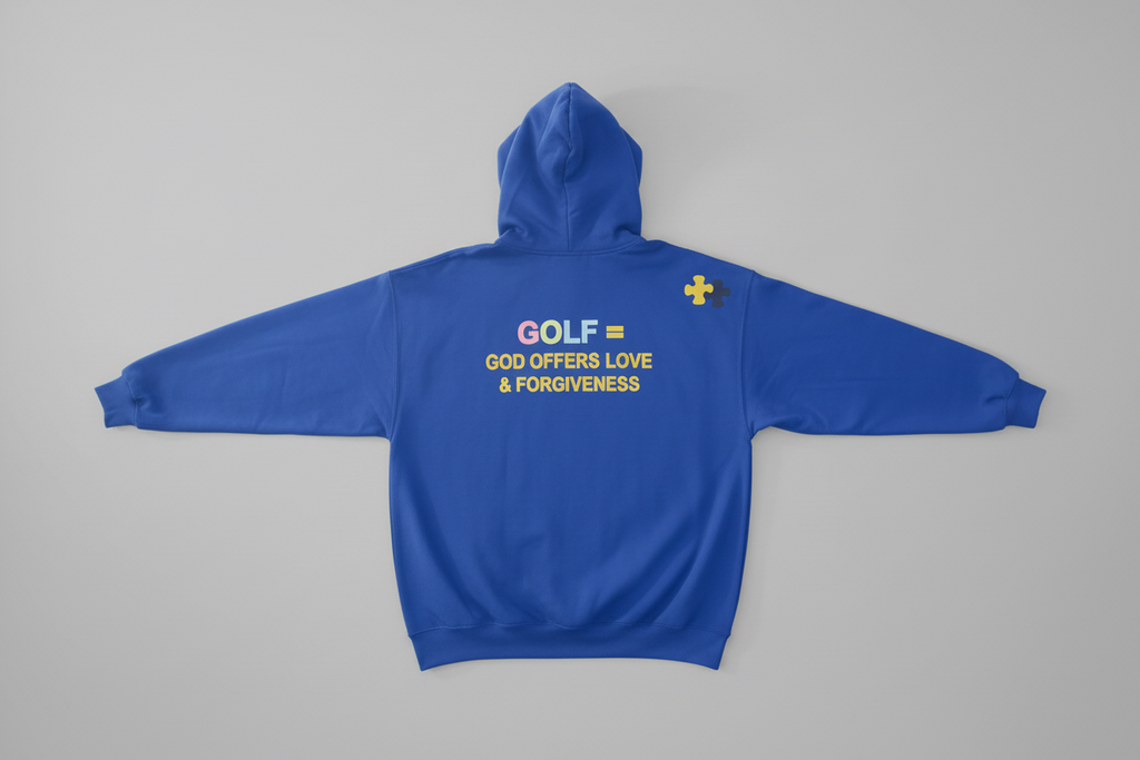 Autism Awareness Faith Based Golf Hoodie