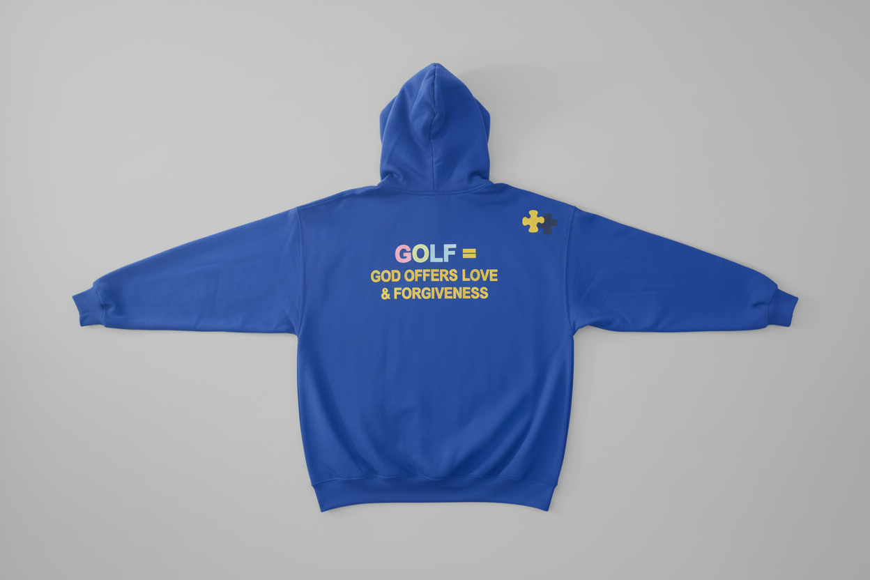 Autism Awareness Faith Based Golf Hoodie