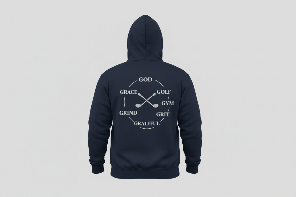 Navy Hoodie Back