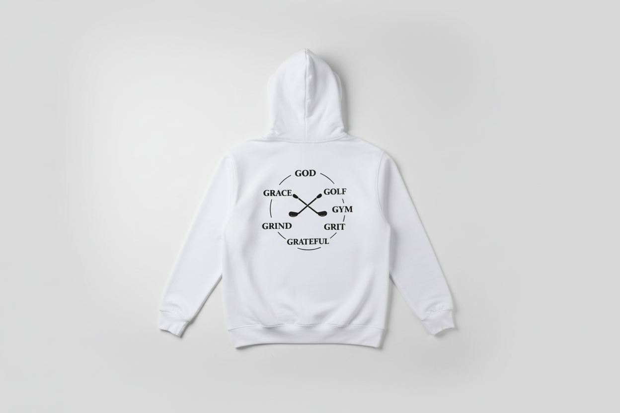 White Hoodie Back